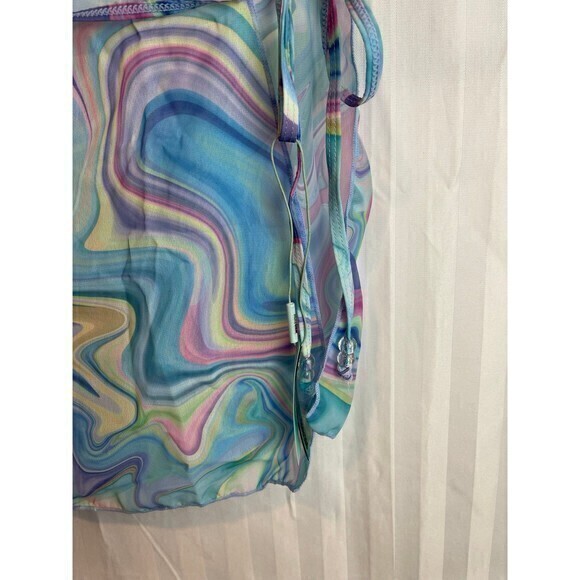 Blue Cover Up Skirt Size‎ S/M RefM021 - Picture 5 of 6